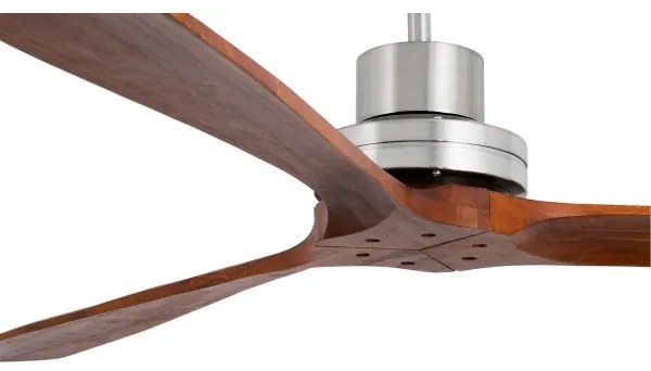 FARO 33508DC - Stropný ventilátor MINI LANTAU chróm/hnedá pr. 108 cm + DO