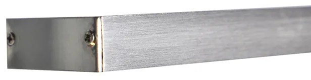 Dizajnové závesné svietidlo oceľ s dotykovým stmievačom vrátane LED - Platinum