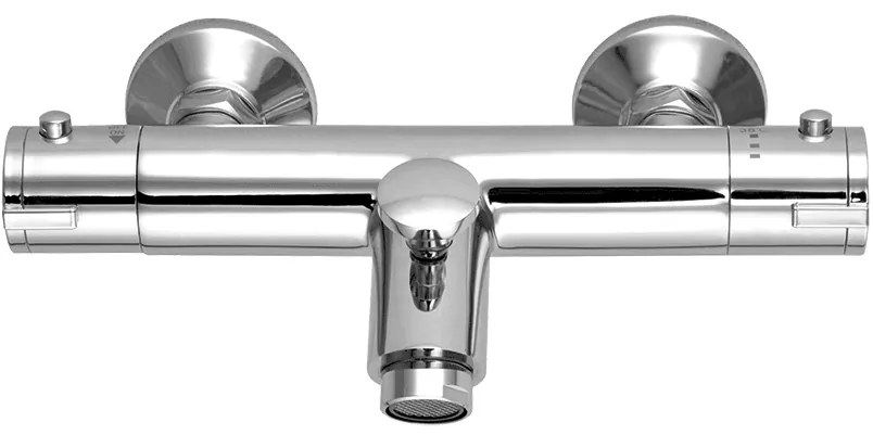 Laveo Termico, vaňová/sprchová batéria nástenná h-62, chrómová, LAV-BAT_01TD