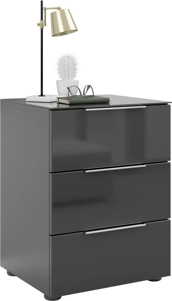 XXXLutz NOČNÝ STOLÍK, antracitová, 45/60/40 cm - Nočné stolíky - 001724000522