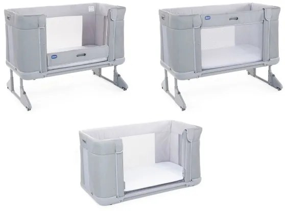 Chicco - Detská postieľka 3v1 NEXT2ME FOREVER tmavošedá