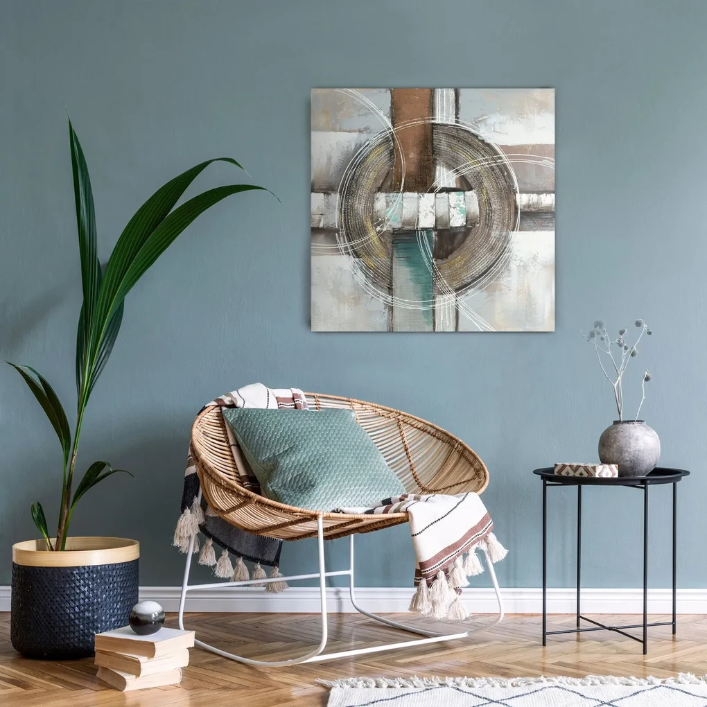 RUČNE MAĽOVANÝ OBRAZ 555A 80X80 CM