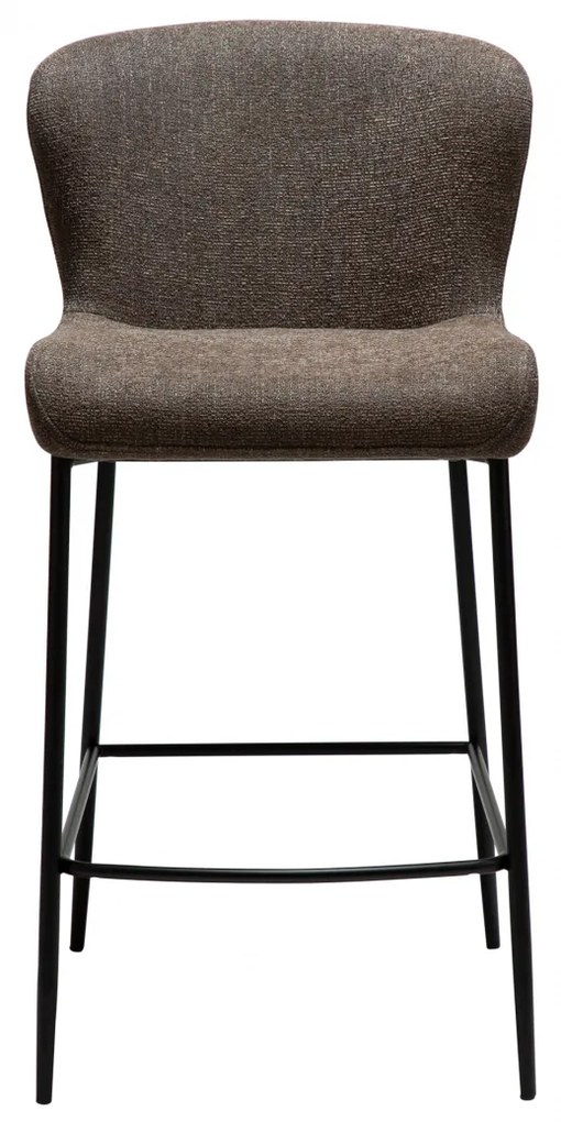 GLAM ČALÚNENÁ BAROVÁ STOLIČKA brown/black