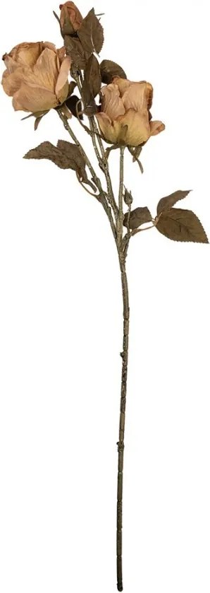 Svetlo hnedá umelá kvetina ruže - 12*12*70 cm
