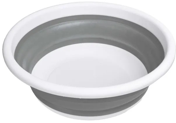 Kôš na bielizeň ELBA COMPACT 9 sivý / biely 9 l