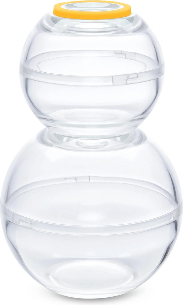 2 guľaté nádobky na uchovávanie potravín