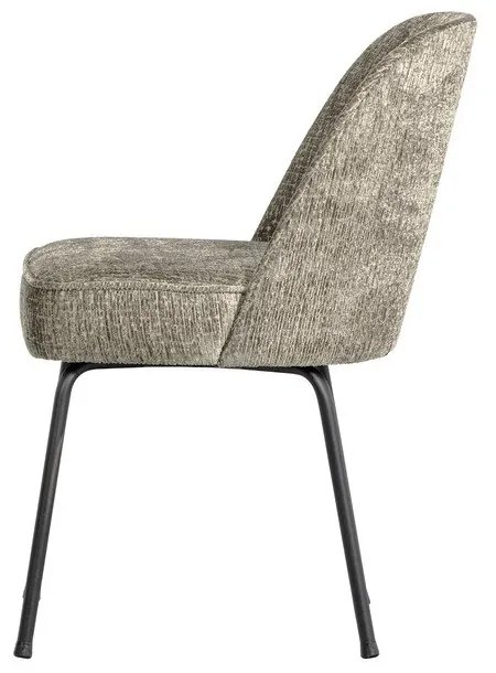 Krémovobiele zamatové jedálenské stoličky v súprave 2 ks Vogue – WOOOD