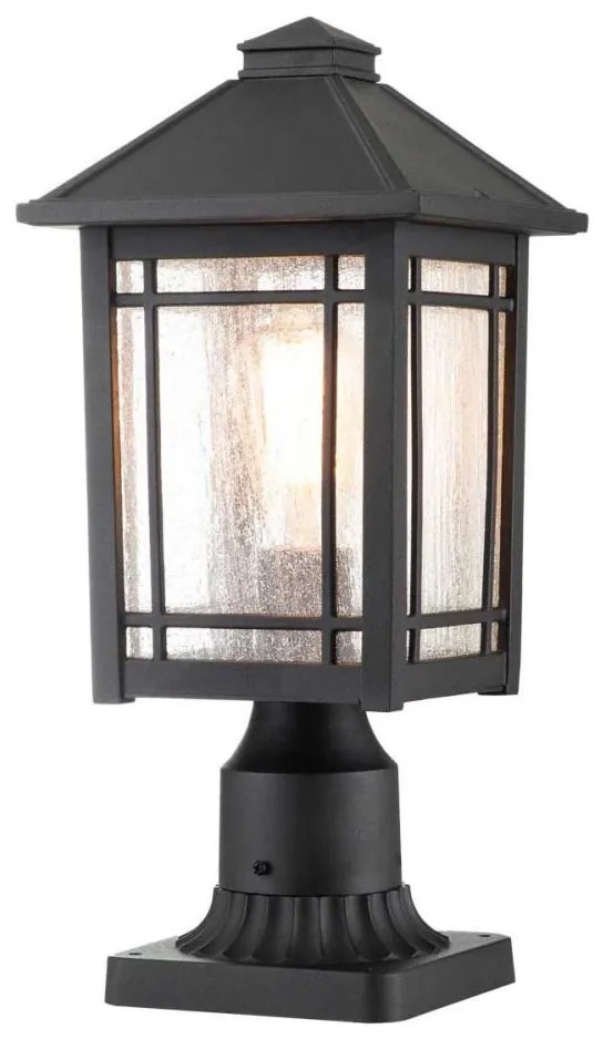 Quoizel QZ-CEDAR-POINT3-M-BK - Vonkajšia lampa CEDAR POINT 1xE27/60W/230V IP44