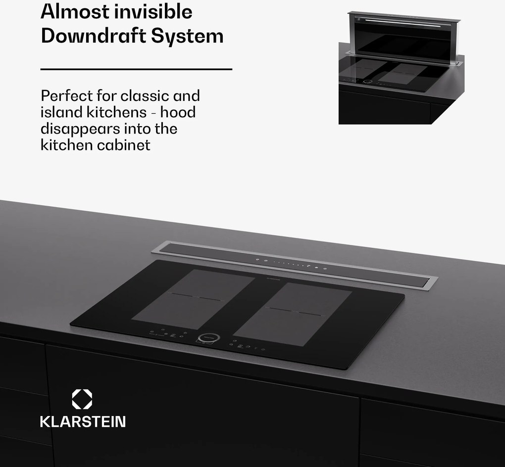Klarstein Royal Flush Eco 75 digestor 75 cm 650 m³/h EEK A++ vrátane filtrov s aktívnym uhlím