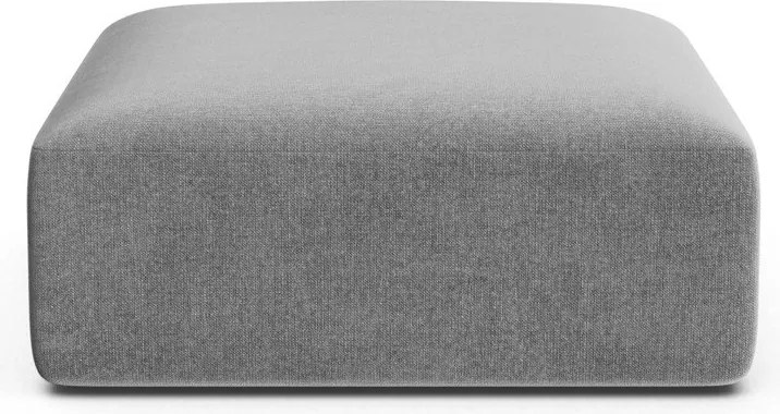 Svetlosivá zamatová podnožka Campi – Cosmopolitan Design