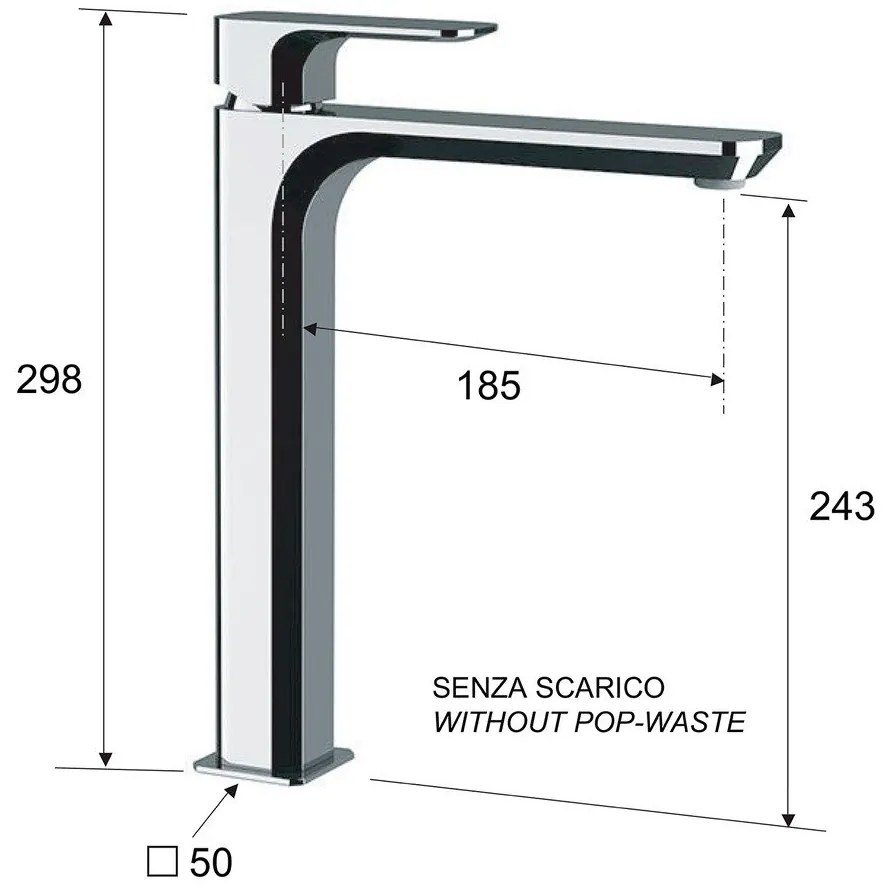 Biela stojančeková umývadlová batéria Spy – Sapho