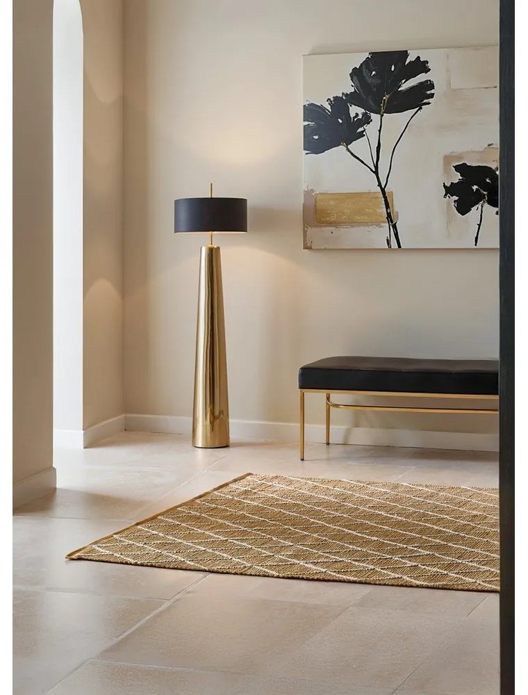 Ručne tkaný jutový koberec v prírodnej farbe 200x300 cm Kunu – Hanse Home