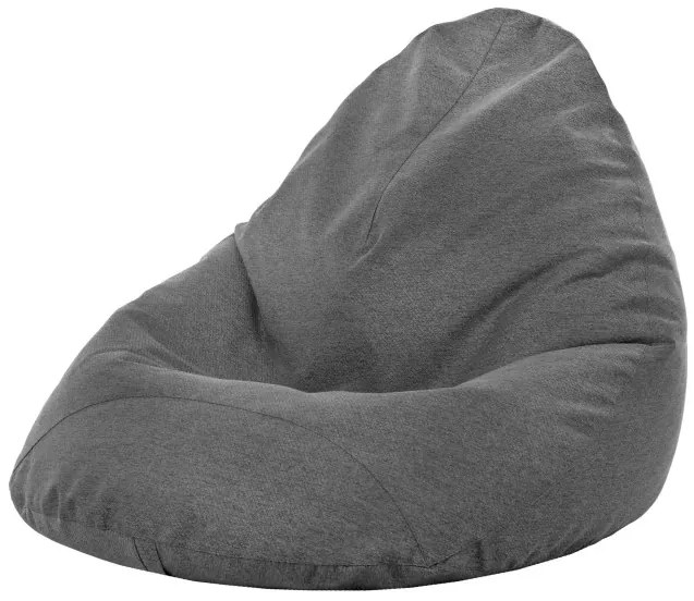 Sedací vak DROP XXL melanž čierny