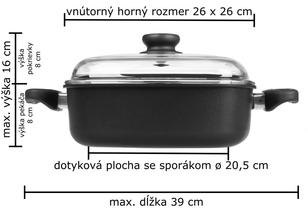 AMT Gastroguss Sada indukčného titánového riadu 2 kusy I243 + I268