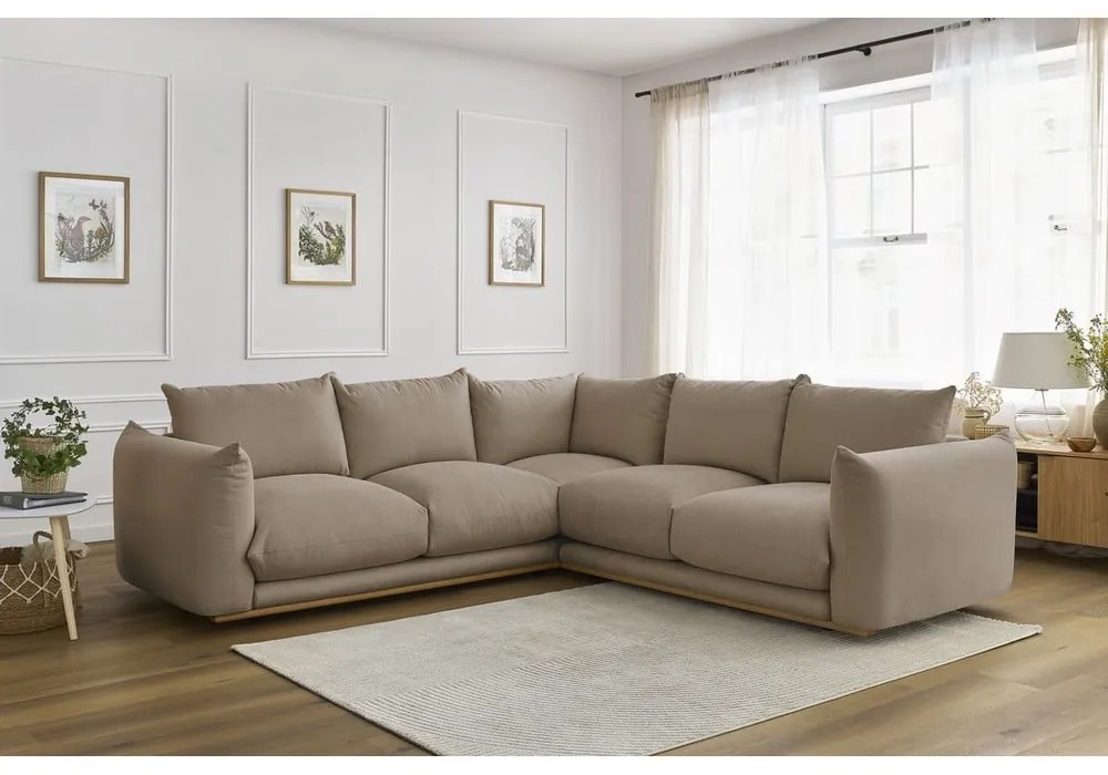 Béžová rohová pohovka Ernest – Bobochic Paris