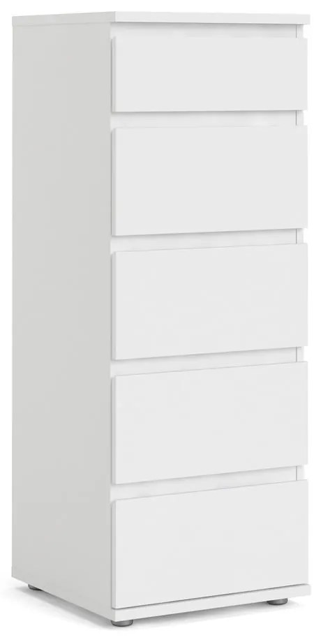 Biela vysoká komoda 40x107 cm Nova – Tvilum