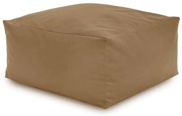 Plyšová taburetka béžová