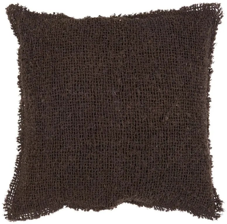 IB Laursen Dekoračný husto tkaný poťah na vankúš TOLOUSE 50x50 cm, hnedý