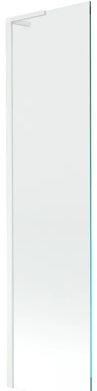 Mexen Next L, 1-krídlová vaňová zástena 50 x 150 cm, 6mm číre sklo, biely profil, 895-050-000-03-00-20