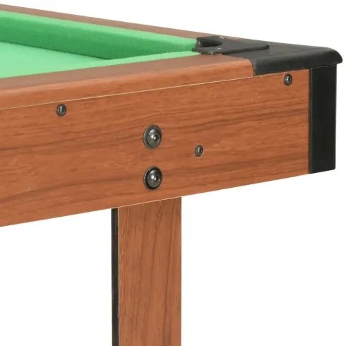 vidaXL 4-stopový biliardový stôl hnedý 122x61x76 cm-