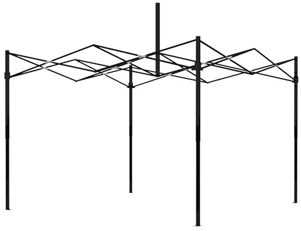 Trojstenný párty stan bez okien modrá 3m x 3m