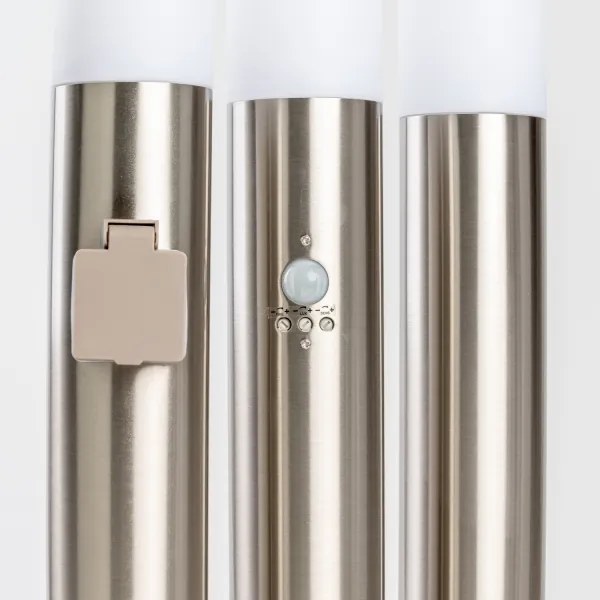 BRILAGI - LED vonkajšie svietidlo ELIA 1xE27/7W/230V 4000K IP44 100 cm chróm