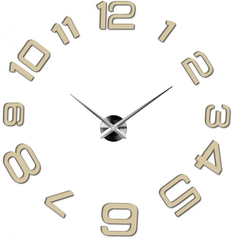 Moderné nalepovacie nástenné hodiny | 3D hodiny 12S053-Wanduhr HEU-