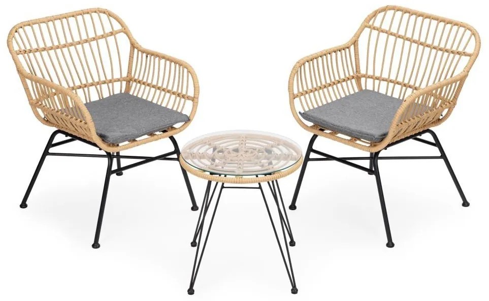 ZÁHRADNÝ SET TIMO 2 x STOLIČKA + STOLÍK