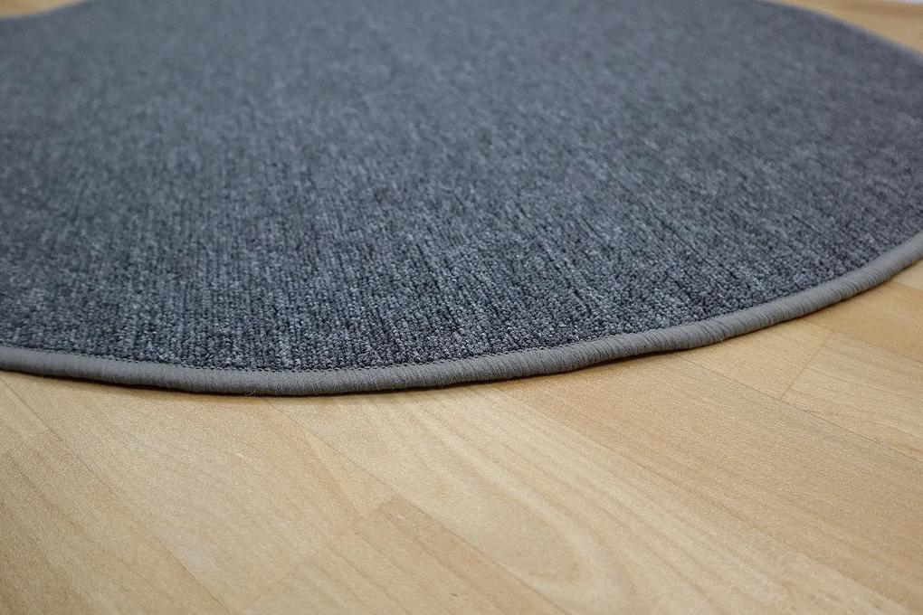 Vopi koberce Kusový koberec Astra šedá kruh - 200x200 (priemer) kruh cm