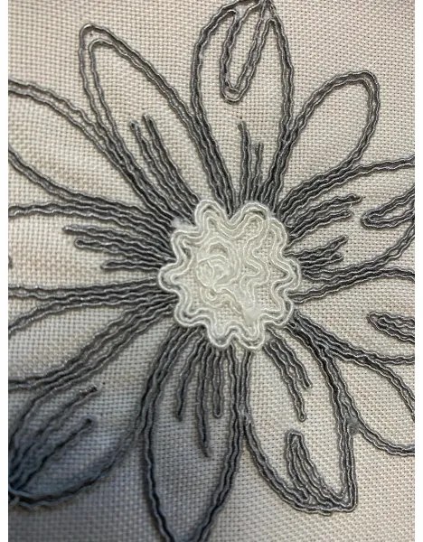 Obrus Sivý kvet 40x140 cm
