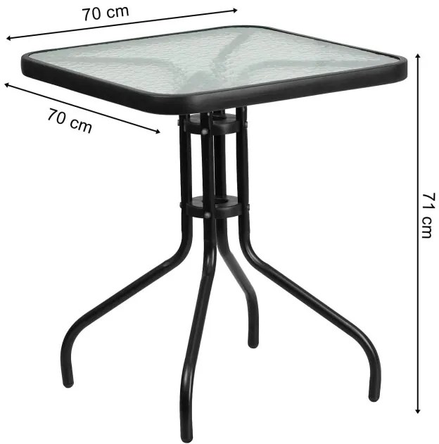 Príručný stolík ISLAND štvorcový 70 cm