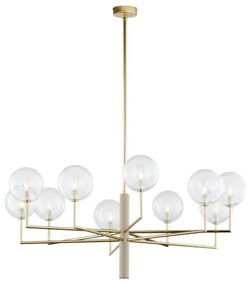 Jupiter 1976 - Luster na tyči FEME 10xG9/10W/230V zlatá