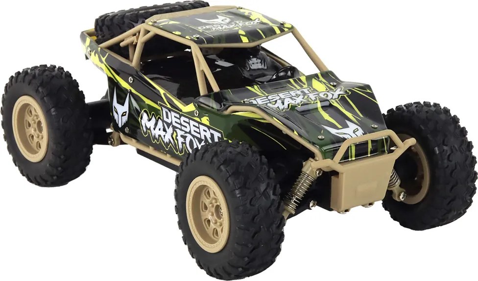 LEAN Toys Diaľkovo ovládané R/C terénne auto 1:24 Hnedé a zelené