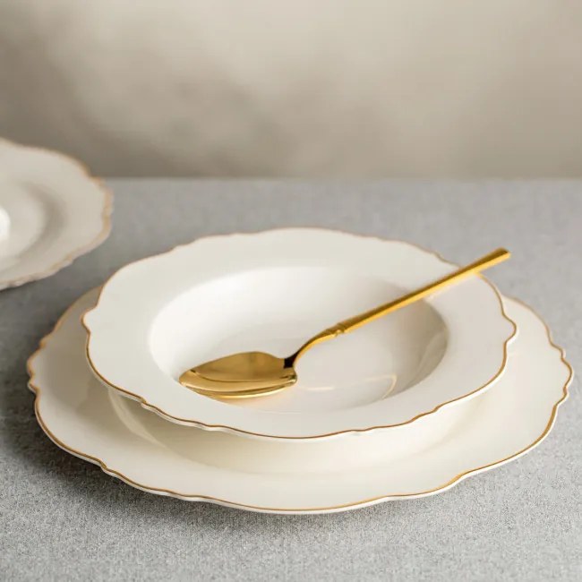 Hlboký tanier ELORIA biely 763694