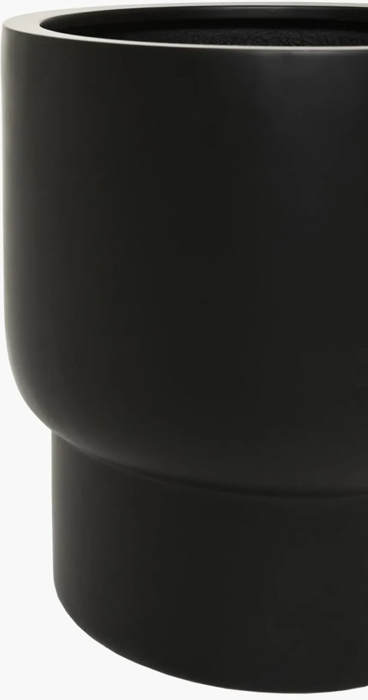 Kvetináč LIVELLO, sklolaminát, výška 50 cm, čierny