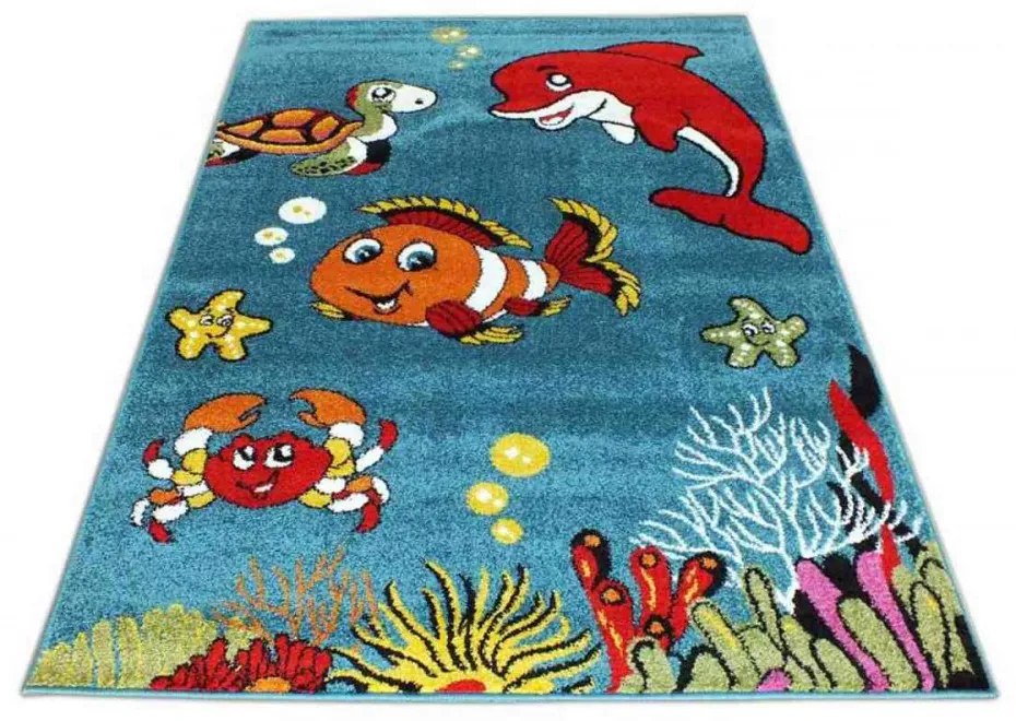 Detský koberec More modrý, Velikosti 120x170cm
