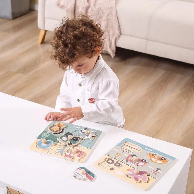 Puzzle s rúčkami Viga 44068 PolarB zvieratká