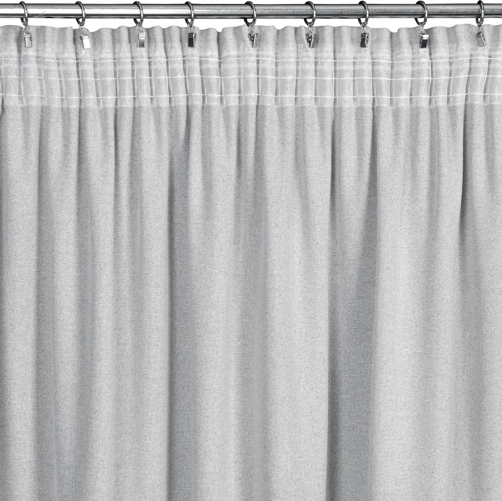 ZÁVES NA PÁSKE ERIS 140X270 CM STRIEBORNÁ