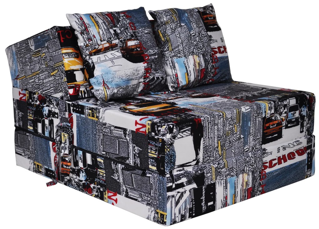 Rozkladacie molitanové kreslo (matrac) - city