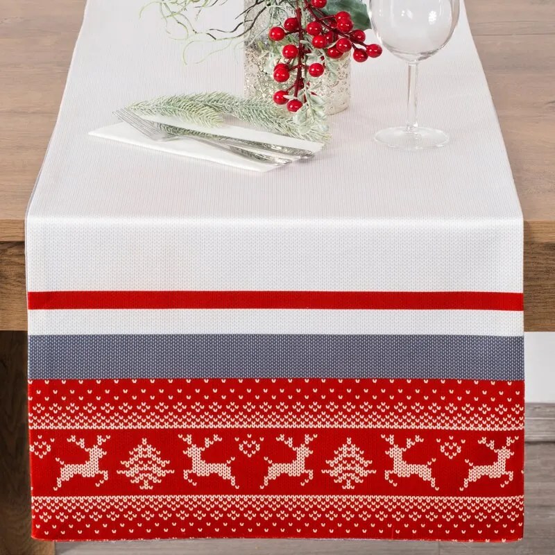 Dekorstudio Vianočný zamatový behúň na stôl NOEL 01