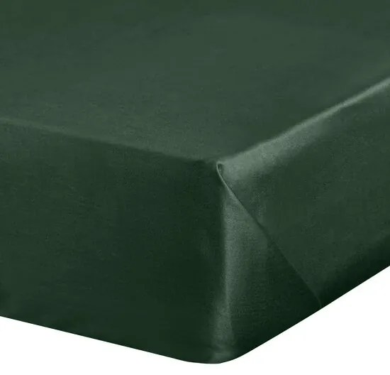 SATÉNOVÉ PRESTIERADLO DINA 160X210 CM TMAVOZELENÁ