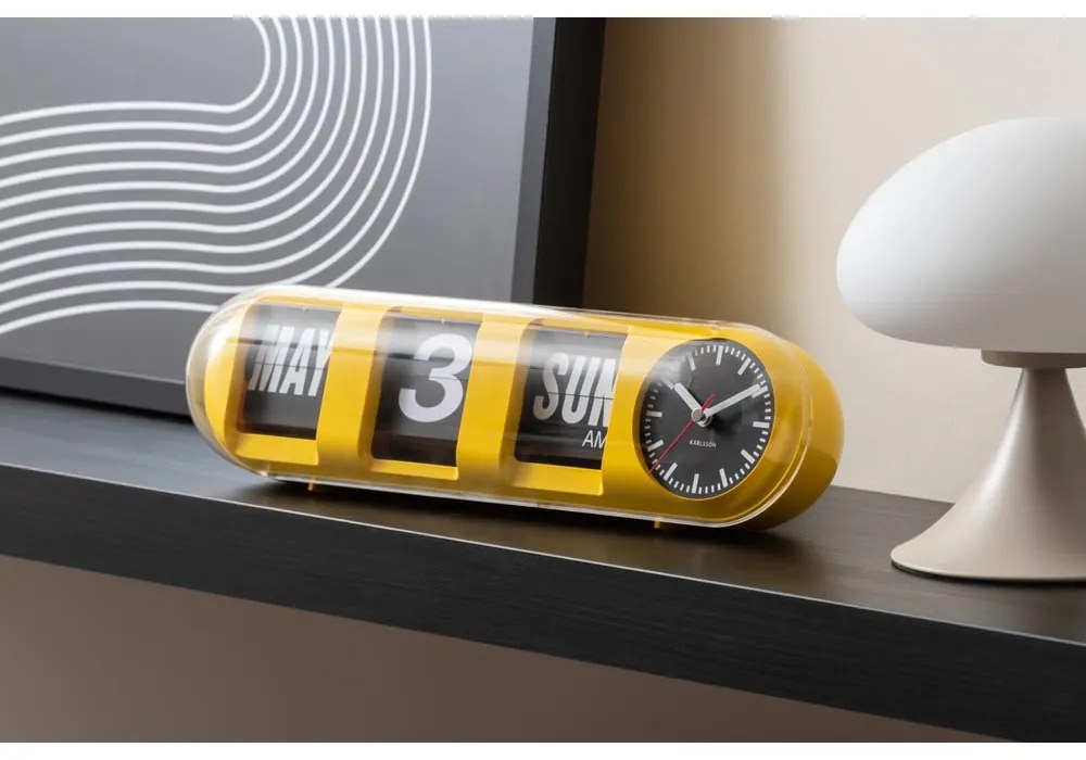 Nástenné hodiny Tube Flip – Karlsson