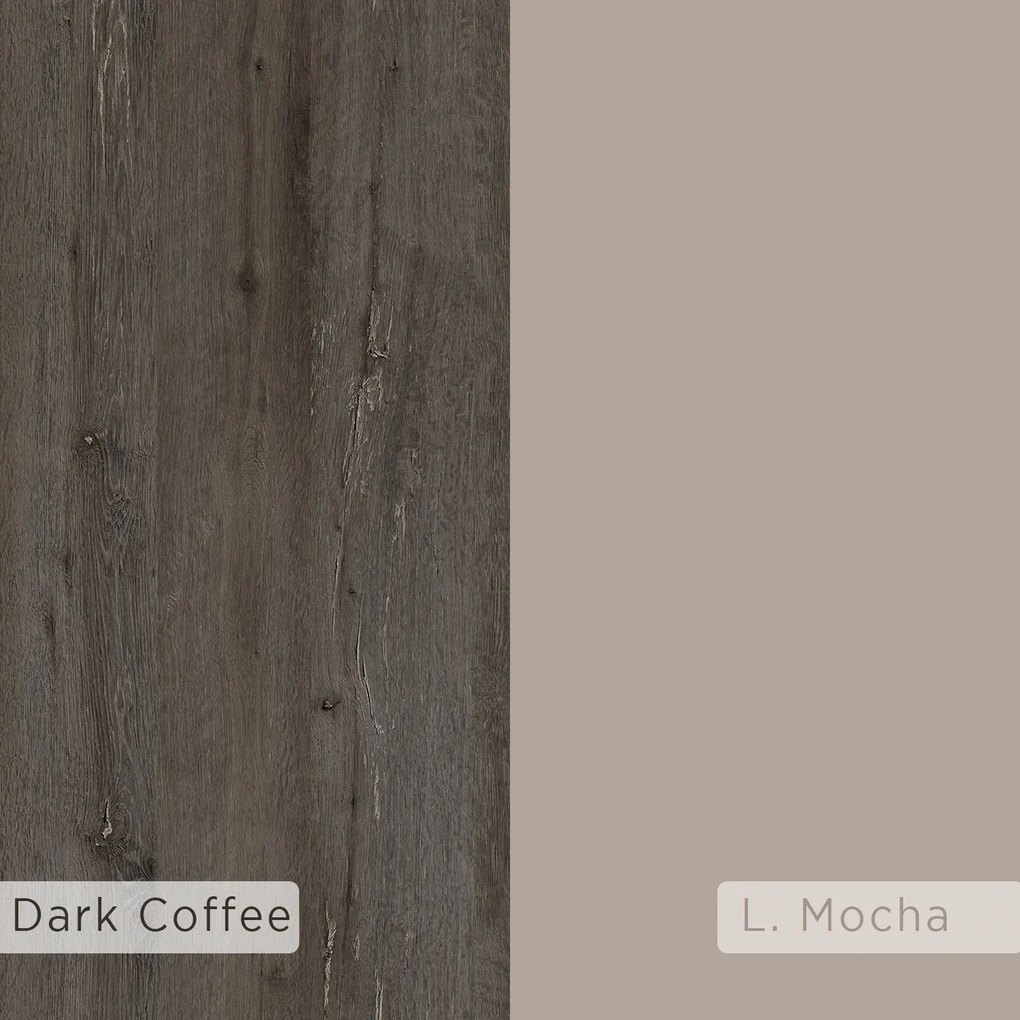 Předsíňová stěna Houseland HOLDON tmavá káva/mocha
