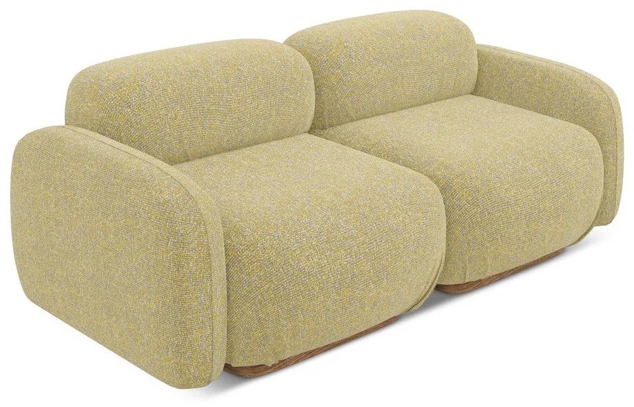 Žltá pohovka 190 cm Ailani – Makamii