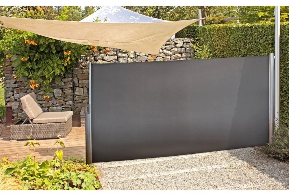 Sivá kovová balkónová zástena 300x160 cm - Garden Pleasure