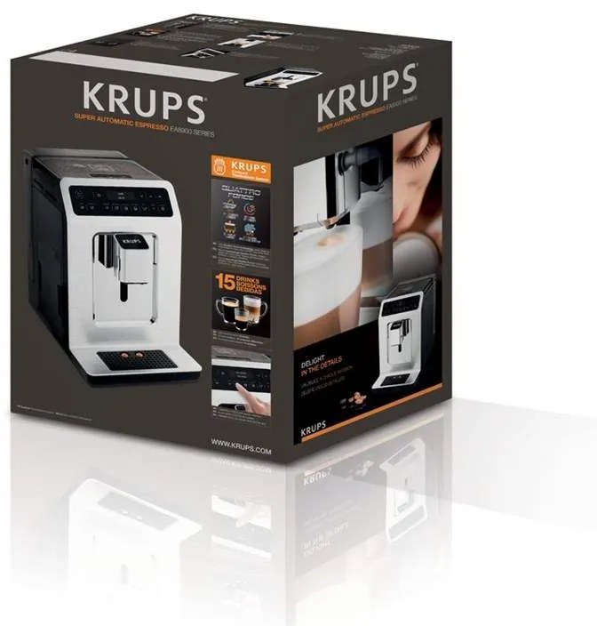 Automatický kávovar Krups Evidence Chróm EA891C10 s nádržkou na mlieko (rozbalené)