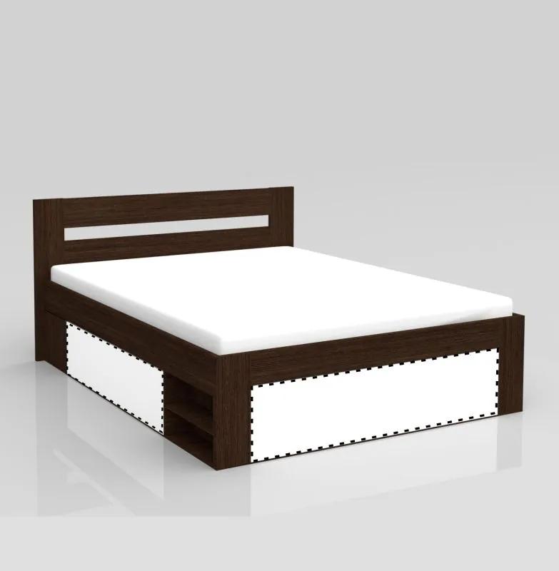 posteľ REA KIRA 160, dvojlôžko, dub bardolino