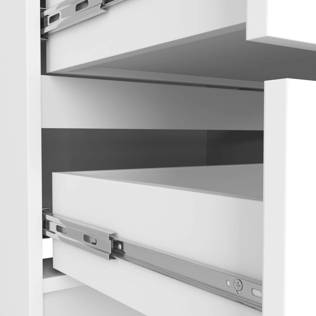 Komoda KIPS 4 zásuvky biela