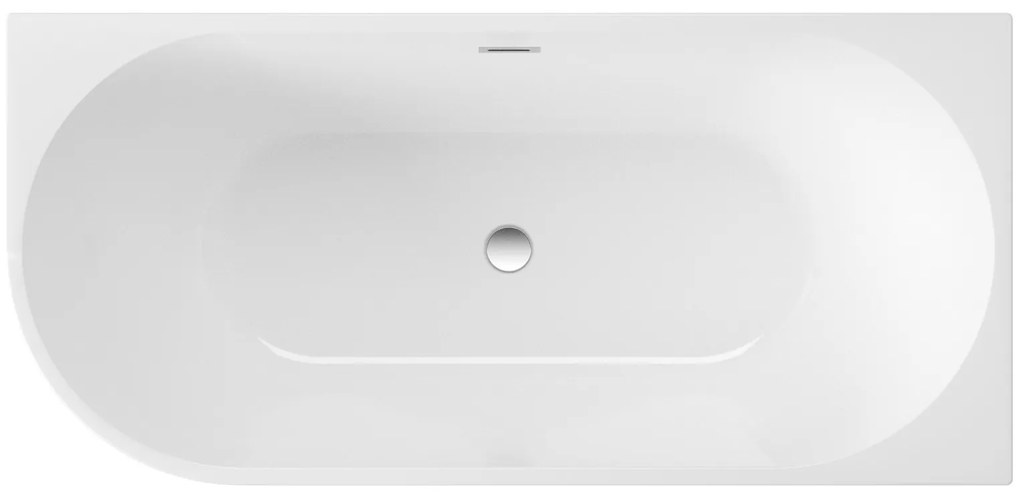 Deante Silia, voľne stojaca rohová vaňa 170x80 cm, pravá, biela lesklá, DEA-KDS_017P