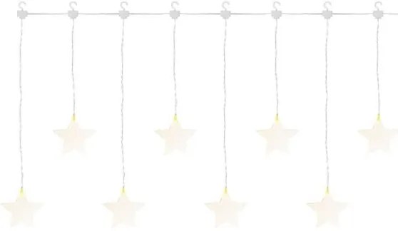 LED Vianočná vonkajšia reťaz 8xLED/5,84m IP44 hviezdy